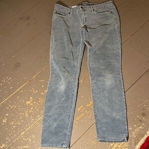 GAP 30x29 1969 Always Skinny Blue Gray Cords